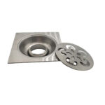 2mm Thick Extension Stainless Steel Kitchen Shower Floor Pan And Drain Trap