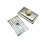 201 Stainless Steel Light Bamboo Pattern Rectangular 10*15cm Bathroom Copper Magnetic Odor Proof Core Floor Drain