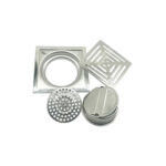 ज़ुन्जिया/झिन्झिजिया – 15 *15 सेमी 6 मिमी मोटा पैलिसेड पैटर्न 201 बड़े सामान्य गंध रोधी कोर के साथ स्टेनलेस स्टील किचन स्क्वायर फ़्लोर ड्रेन