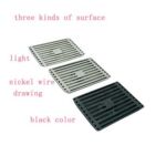 High Quality Modern 10*15cm 3mm Thick Bamboo Pattern 201 Stainless Steel Floor Drains