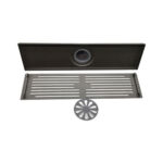 830 Gun Greystripe Single Small Inline Floor Drain