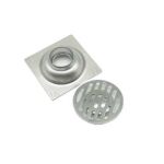 Wholesale Engineering SUS 304 Stainless Steel Square 10*10cm 2mm Thick Linear Floor Drain with Common Odor Proof Core
