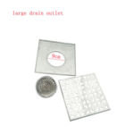 20*20 Cm 2 Mm Thickening 304 Stainless Steel Square Floor Drain with Common Odor Large Flow Core