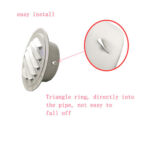 2023 全新定制圆形不锈钢空气扩散器通风口浴室厨房扩散器通风口