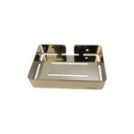 Stainless steel double-layer soap box bathroom shelf