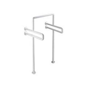 KJ-6866 Urinal Double U Landing – the Versatile Stainless Steel Plus ABS Bathroom Handrail