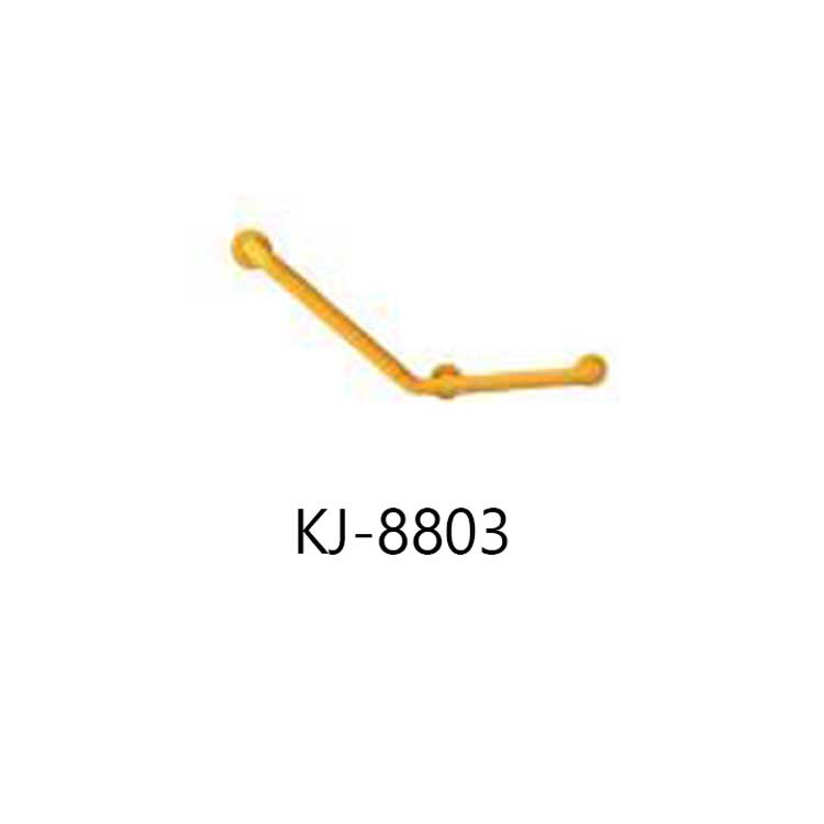 KJ-8803 135 Degree Handrail、KJ-8804 Straight Handrail – the Versatile Stainless Steel Plus ABS Bathroom Handrail