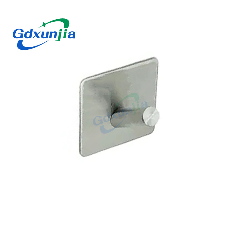Xunjia/xinzhijia -304 Vendor Supply Inclined Single Square Viscose 304 Stainless Steel Coat Hook