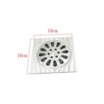 Xunjia/xinzhija – 10*10cm 2mm Thick 201 Stainless Steel Water Drop Like Square Floor Drain with Common Odor Proof Core