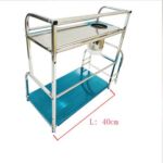 Xunjia/xinzhijia – Multi-functional Vertical Two-layer 40cm 201 Stainless Steel Kitchen Sauce Bottle Storage Rack