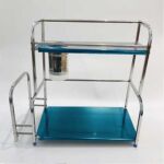 Xunjia/xinzhijia – Multi-functional Vertical Two-layer 40cm 201 Stainless Steel Kitchen Sauce Bottle Storage Rack