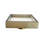 Xinzhijia/xunjia – China Factory SUS 304 4 Inches Bathroom Shower Silver Black Color Tile Insert Floor Drain with Brass Anti-odor Self Seal Core