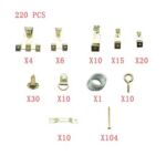 Xunjia/xinzhijia – Metal Brass Plated Finger Protect Heavy Duty Picture Frame Hooks Kit for Hanging 220 Set