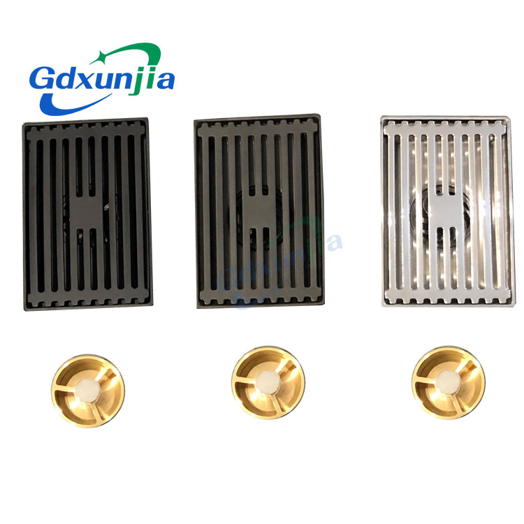 High Quality Modern 10*15cm 3mm Thick Bamboo Pattern 201 Stainless Steel Floor Drains