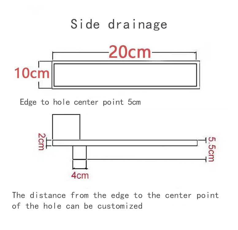 Stainless Steel Hide Long Floor Drain – Efficient Draining Solution