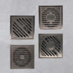 Thickened anti odor gun gray stainless steel floor drain