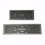 Long shaped sewer with odor resistant stainless steel gun gray floor drain